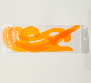 <span class=keywords><strong>Regla</strong></span> de <span class=keywords><strong>Costura</strong></span> Flexible Transparente Naranja con Curva <span class=keywords><strong>Francesa</strong></span>, Grosor de 1.2mm, Longitud Máxima de 32cm, Precio de Mayorista, Logotipo Personalizado Promocional - Product Image 2