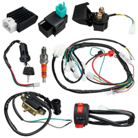 Kit de câblage en cuivre et PVC pour Dirt Bike, Scooter, VTT, Quad, avec adaptateur et connecteur IP67 pour montage de moto électrique 110cc-450cc