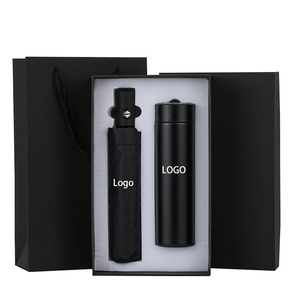 Ensemble cadeau d'affaires personnalisé, ensemble souvenir avec logo, <span class=keywords><strong>tasse</strong></span> isotherme en acier inoxydable 304, ensemble cadeau parapluie <span class=keywords><strong>de</strong></span> Noël avec logo - Product Image 1