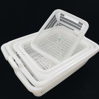 Panier de rangement empilable et durable pour fruits et légumes PP Organisateur de cuisine coloré avec design fonctionnel Utilisation à la ferme du marché
