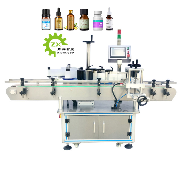 Full Automatic Aerosol Bottle Cosmetic PVC Bottle Positioning Adhesive Stick Labeling Machine