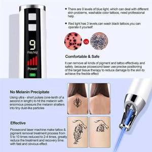 ปากกาเลเซอร์พิโควินาทีแบบพกพาสำหรับไวท์เทนนิ่งผิว กำจัดกระ จุดด่างดำ รอยสัก คิ้ว และเม็ดสีดำบนผิว - Product Image 3