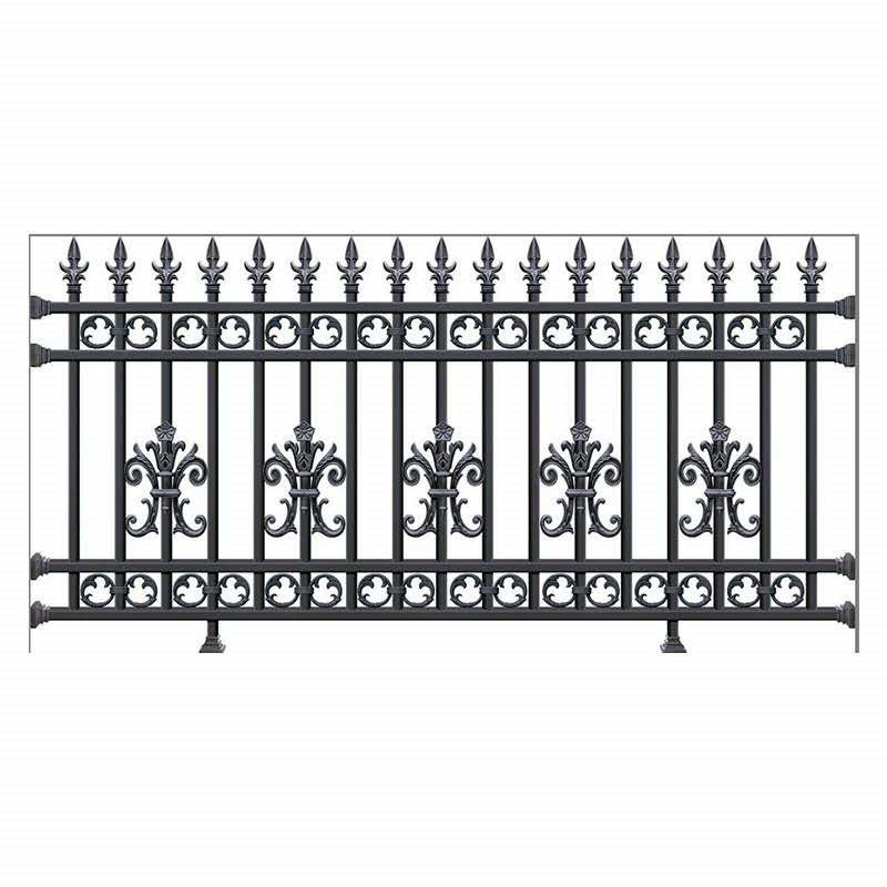 Garden Outdoor Steel Fence Metal Ornamental