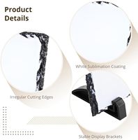 7.9*7.9 pouces bricolage décoration de la maison Sublimation blanc Rock Photos ardoise photo cadre en pierre pour l'impression