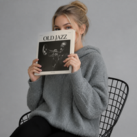 Pull à capuche en laine bouillie 100% laine pour femme avec pompons 3D, coupe décontractée, tricoté