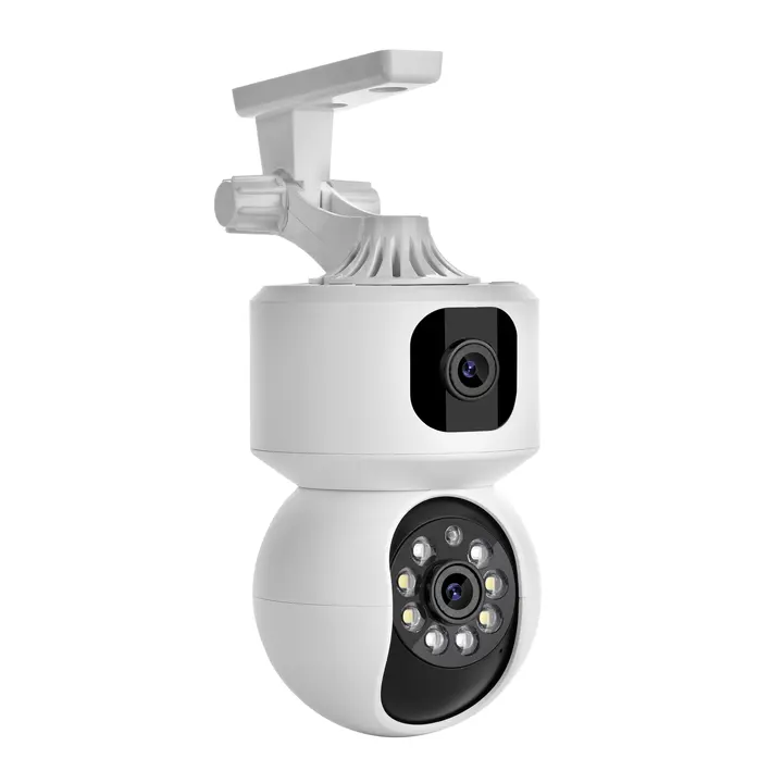 NOVO design 6X Zoom Câmera 3mp + 3mp lente 6MP Vigilância de Segurança Auto Tracking Wifi Dual-Lens Casa Câmera PTZ Ao Ar Livre