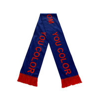 En gros de haute qualité Livraison Rapide design personnalisé foulards polyester sublimation Imprimer Votre Propre Logo publicité écharpe de football