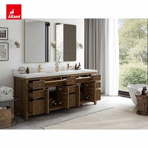 American Face Frame a filo in rovere bianco pannello scanalato mobiletto del <span class=keywords><strong>bagno</strong></span> <span class=keywords><strong>con</strong></span> lavandino sotto montato vendita direttamente dalla fabbrica - Product Image 2