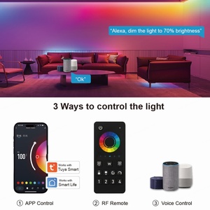 C100B รีโมท aipin 4 Zone Mesh กลุ่ม & ซิงค์ Tuya Smart สำหรับ PWM 30M MINI 12/24V RGBW ตัวควบคุมการเปลี่ยนสี LED - Product Image 2