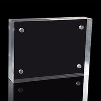 Cadre photo en acrylique cristallin avec éclairage LED, cadre photo rétroéclairé, cadre pour affiche