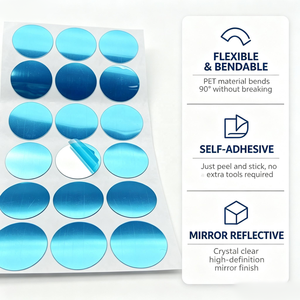 Feuille de miroir PET fine, flexible et pliable avec colle au dos pour la décoration de meubles et de murs DIY en gros - Product Image 2
