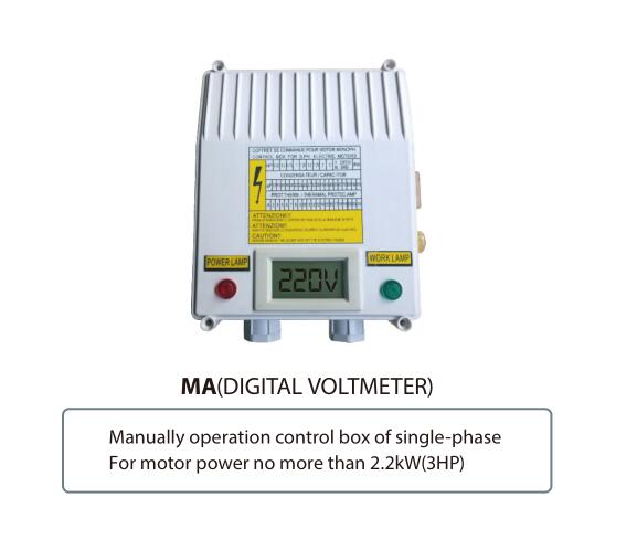 Pump Accessories Single Phase Control Box Deep well Water Pump