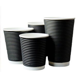 Biểu tượng tùy chỉnh gợn tường <span class=keywords><strong>cup</strong></span> 12oz gợn 3 ply dùng một lần cách điện cốc giấy - Product Image 5