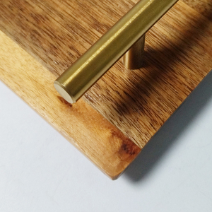 Bandeja de Almacenamiento de Alta Calidad en Oferta, Bandeja de Madera Hecha a Mano para <span class=keywords><strong>Desayuno</strong></span>, Frutas, Té, Postres y Pasteles, Bandeja Rectangular de Madera con Metal - Product Image 5