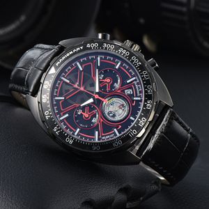 Người đàn ông của thể thao thạch anh xem đa chức năng <span class=keywords><strong>Chronograph</strong></span> nhỏ Ba-pin thiết kế hợp kim da dây đeo 10mm xem nhà cung cấp - Product Image 4