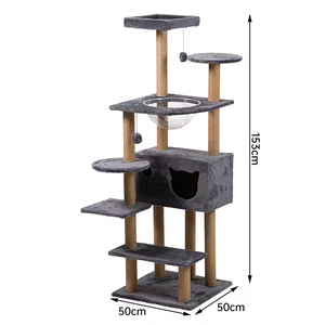 Prix bon marché Fabrication Cat Climb Tower Castle Support d'arbre à chat avec pièces de rechange - Product Image 1