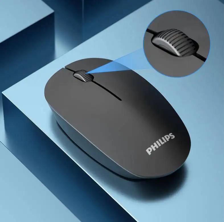 Original für PHILIPS 2.4G Wireless Maus optische Engine Rechtshänder Mäuse USB Mäuse für Gaming Laptop Desktop SPK7221