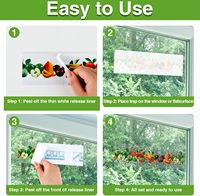 Papier anti-insectes efficace avec piège à mouches pour fenêtre et piège à mouches des fruits à colle pour usage domestique