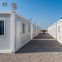 CGCH Conteneur maritime de 40 pieds, maison de conteneur préfabriquée en acier modulaire portable pour bureau, camping, école