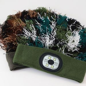 FF1569 cagoule camouflage en détresse laine tricot hiver <span class=keywords><strong>lampe</strong></span> frontale bonnet éclairé chapeau camouflage <span class=keywords><strong>lampe</strong></span> de poche LED bonnet avec lumière - Product Image 6