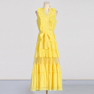 Vacanza in Australia 2025 Autunno Inverno Nuovo Abito Vintage di Alta Gamma Antistatico con Ricamo in Pizzo Traforato e Cintura in Vita Snellente - Product Image 3