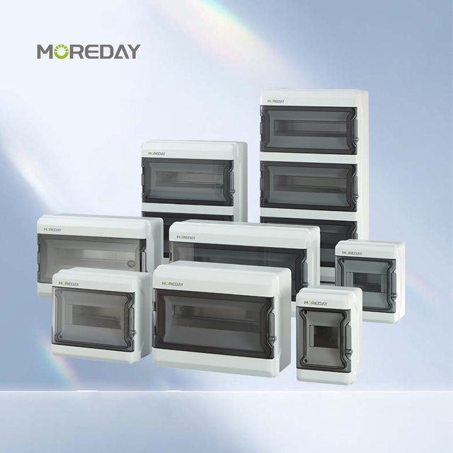 MOREDAY Waterproof Distribution Box IP65 Outdoor Electrical Enclosure MDAT Double Row 26 Way