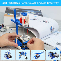 Kit de Construcción 16 en 1, Juguete Robótico Educativo para Programación en Python y Makecode, Compatible con Microbit V1 y V2
