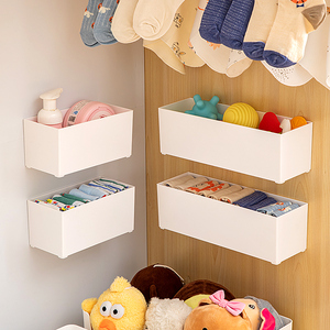 <span class=keywords><strong>Venta</strong></span> directa del fabricante, caja <span class=keywords><strong>de</strong></span> almacenamiento <span class=keywords><strong>de</strong></span> ropa interior <span class=keywords><strong>de</strong></span> plástico perforada montada en la pared para organizar artículos personales - Product Image 5