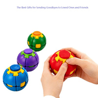 Balle anti-stress rotative en plastique imprimée en 3D, jouet de bureau mécanique à pression et rotation à 360°, gyroscope cinétique premium pour adultes et enfants
