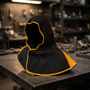 Casco de Soldadura JNA GROUP Negro de Media Cara con Ajuste Manual de la Tonalidad, Aislamiento Térmico y Ribete Amarillo para Mantenimiento - Product Image 4