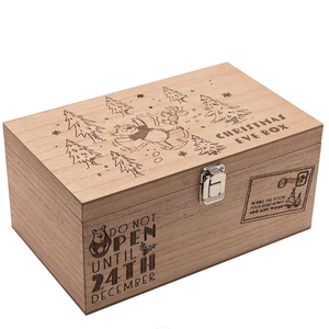 Tùy Chỉnh Bằng Gỗ Hộp Quà Tặng Hộp Lưu Trữ Bằng Gỗ Hộp Quà Tặng Các Giáng Sinh Đêm Trước Đồ Trang Sức Bằng Gỗ Lưu Niệm Hộp Với Khóa - Product Image 2