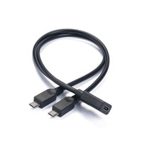 Cable Divisor USB C 2 en 1, USB C Hembra a Doble Macho, Cable de Carga de 30 cm para Dispositivos de Bajo Consumo, Se Aceptan Personalizaciones