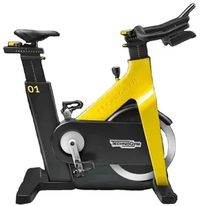 Clube de ginástica comercial para uso em bicicletas magnéticas de fitness cardio para venda, bicicleta giratória móvel