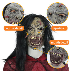 Mascarilla <span class=keywords><strong>de</strong></span> látex <span class=keywords><strong>de</strong></span> cara completa para adultos, máscara para fiesta, Festival fantasma, Halloween, Pascuas, Horror, fantasma, <span class=keywords><strong>Diablo</strong></span> - Product Image 3