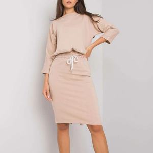 ชุดเซ็ตสองชิ้นสำหรับสาวพลัสไซส์มาใหม่ เสื้อแขนยาวและกระโปรงยาวสไตล์ลำลองสำหรับฤดูร้อน ชุดผูกเชือกสไตล์สาวชิล - Product Image 1