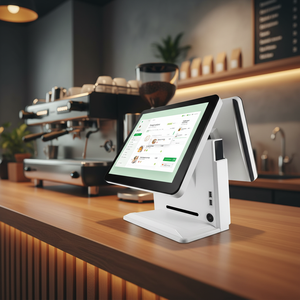 15.6inch Caja Billing Cash Register Machine Terminal 2D QR All in One Systems PC Q8 Single Touch Scree - Product Image 1