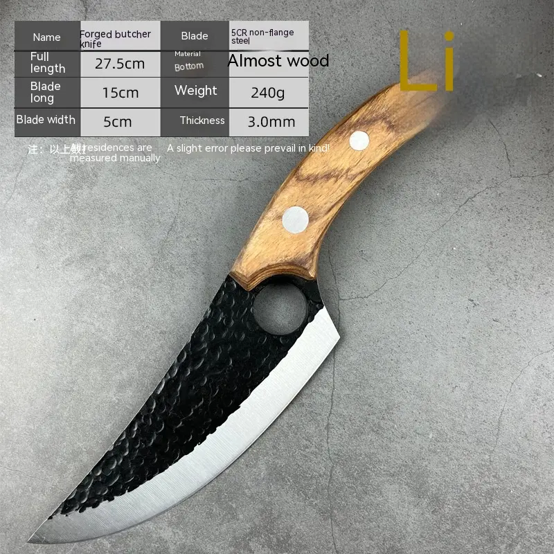 Vente chaude couteau à désosser à la main couperet à viande cuisine extérieure Cutter couteau de boucher Cutter couteau coupé en os