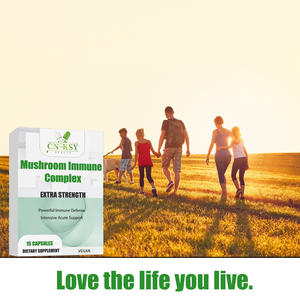 Capsules de complexe de champignons naturels avec vitamine C, extrait de champignons, complément alimentaire pour favoriser un système immunitaire sain - Product Image 6