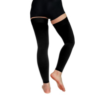 Bas de contention personnalisés 30-40 mmHg, sans pied, jusqu'aux cuisses, à compression graduée, pour le traitement des varices