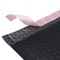 Enveloppes matelassées biodégradables écologiques à fermeture autocollante, format A4, noir mat, pour l'expédition, sacs poly-mail, enveloppes à bulles personnalisées