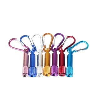 Cheap Promotional Custom LED <b>Torch</b> Keyring with Carabiner EVA Material Multifunction - Product Image 1
