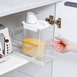 No Drill <b>Kitchen</b> Cabinet Silent Sliding Track Drawer Slide ABS 10 Kg Load Capacity Pull Out Rail Storage Box Custom Length - Product Image 1