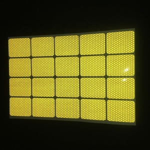 Khả năng hiển thị cao Micro lăng trụ phản quang xe đạp Mũ bảo hiểm dán Kim Cương lớp PVC Pet in tấm cho đêm cưỡi - Product Image 5