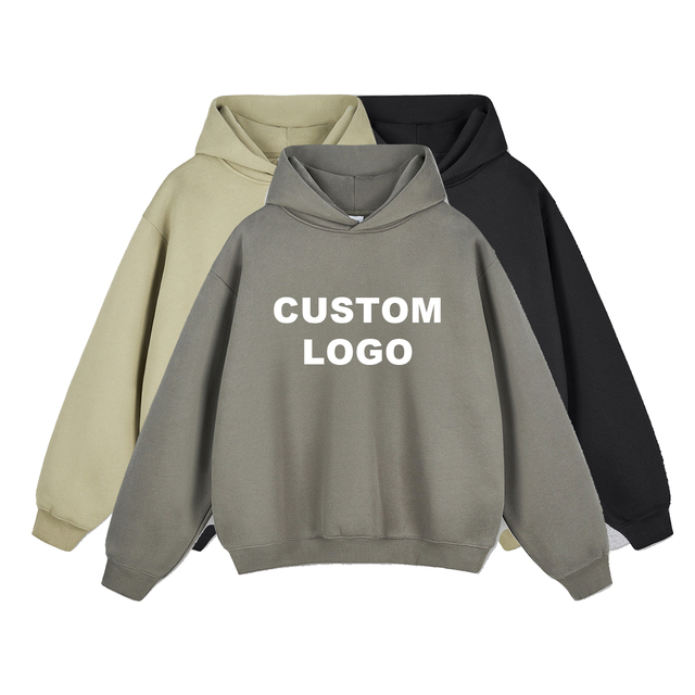 Wholesale Boxy Baggy Hoodies Unisex Thick 400Gsm Hoodies Streetwear High Quality Fleece Heavyweight Hoodie