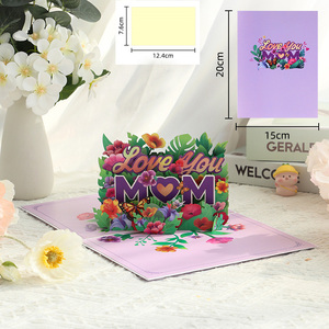 Carte de la Fête des Mères créative <span class=keywords><strong>en</strong></span> 3D, style <span class=keywords><strong>lettre</strong></span> d'amour, pour <span class=keywords><strong>envoyer</strong></span> un cadeau à maman - Product Image 1