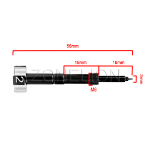 Tornillo de mezcla de combustible y aire para motocicleta, <span class=keywords><strong>carburador</strong></span> <span class=keywords><strong>FCR</strong></span> y <span class=keywords><strong>FCR</strong></span>-MX para <span class=keywords><strong>Keihin</strong></span> Honda CRF450X CRF250X CRF150R, Motor de 4 tiempos CNC Universal - Product Image 1