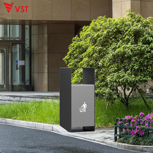 Poubelle rectangulaire en métal pour l'extérieur VST personnalisée Poubelle extérieure pour jardin et rue Poubelle de recyclage - Product Image 4