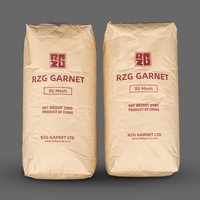 Vente directe d'usine de sable abrasif grenat de sablage 20 40 Mesh 30 60 Grits de forme de grains de maille