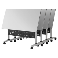 Bureau d'étude pliable et extensible moderne, tables de réunion modulaires, table de formation avec roulettes, bureaux intelligents pour salles de classe
