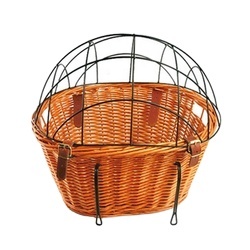 <span class=keywords><strong>Panier</strong></span> <span class=keywords><strong>pour</strong></span> <span class=keywords><strong>chien</strong></span> avant <span class=keywords><strong>de</strong></span> bicyclette en osier naturel amovible personnalisé Matériau en acier - Product Image 2